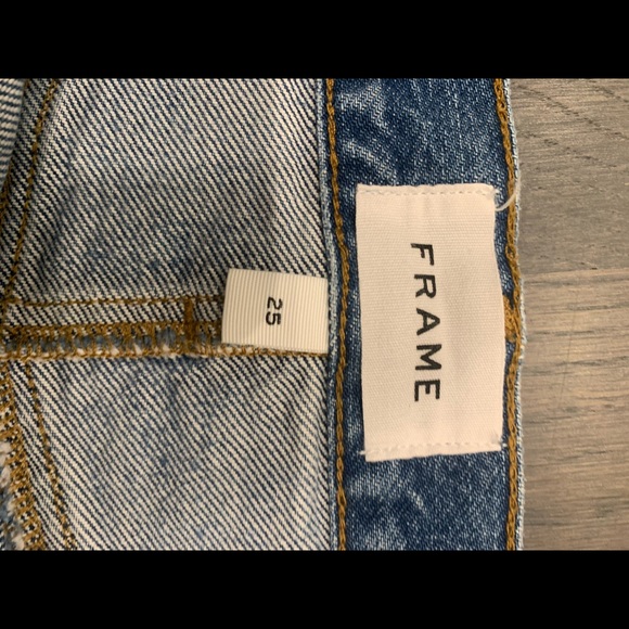 Frame Le Mini Skirt Front Split Release Hem - Picture 5 of 15